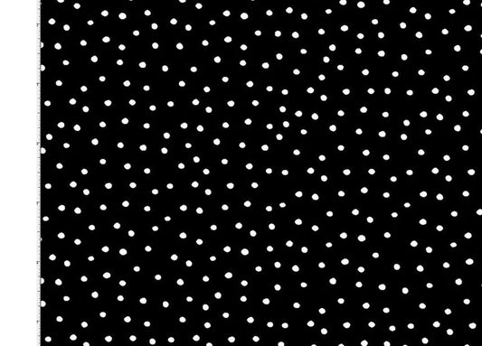 Black and White Polka Dots yardage, Dinky Dots by Loralie Designs.