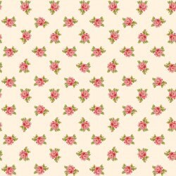 Floral fabric strips, 2.5 inches, Sweet Beginnings, Pink, Red, Green, Gray, 40 Strips Total, Quilt Fabric, Binding