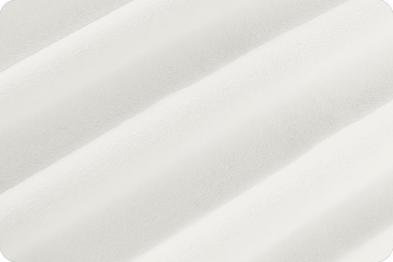 White Snow Cuddle, Extra Wide Solid White, Shannon Fabrics, Minky Yardage