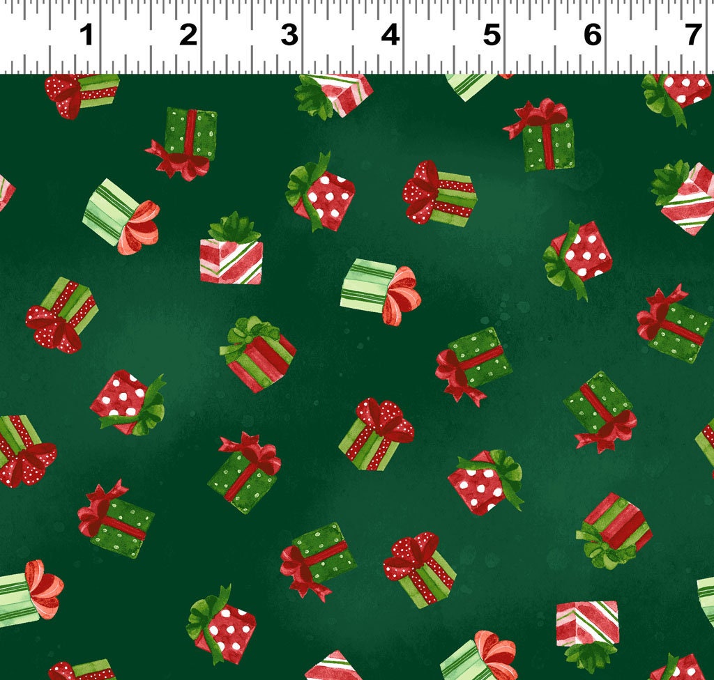 Christmas Fabric Squares Bundle, Charm Pack, Fabric Stacker, Snowman Christmas, Red, Green, Blue, Clothworks, 5 inch squares