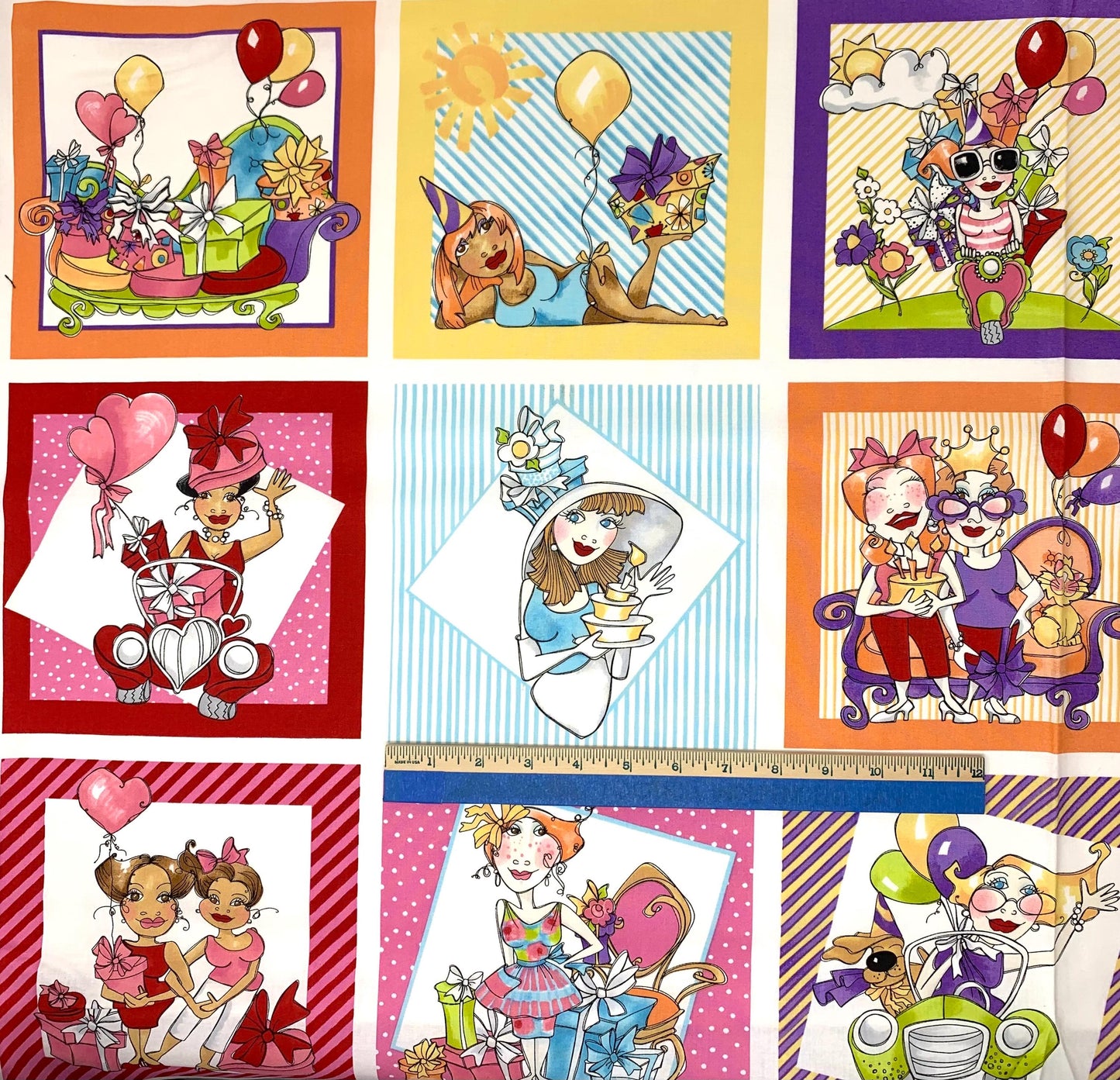 Party Fabric Panel, It's a Party, Loralei Designs,