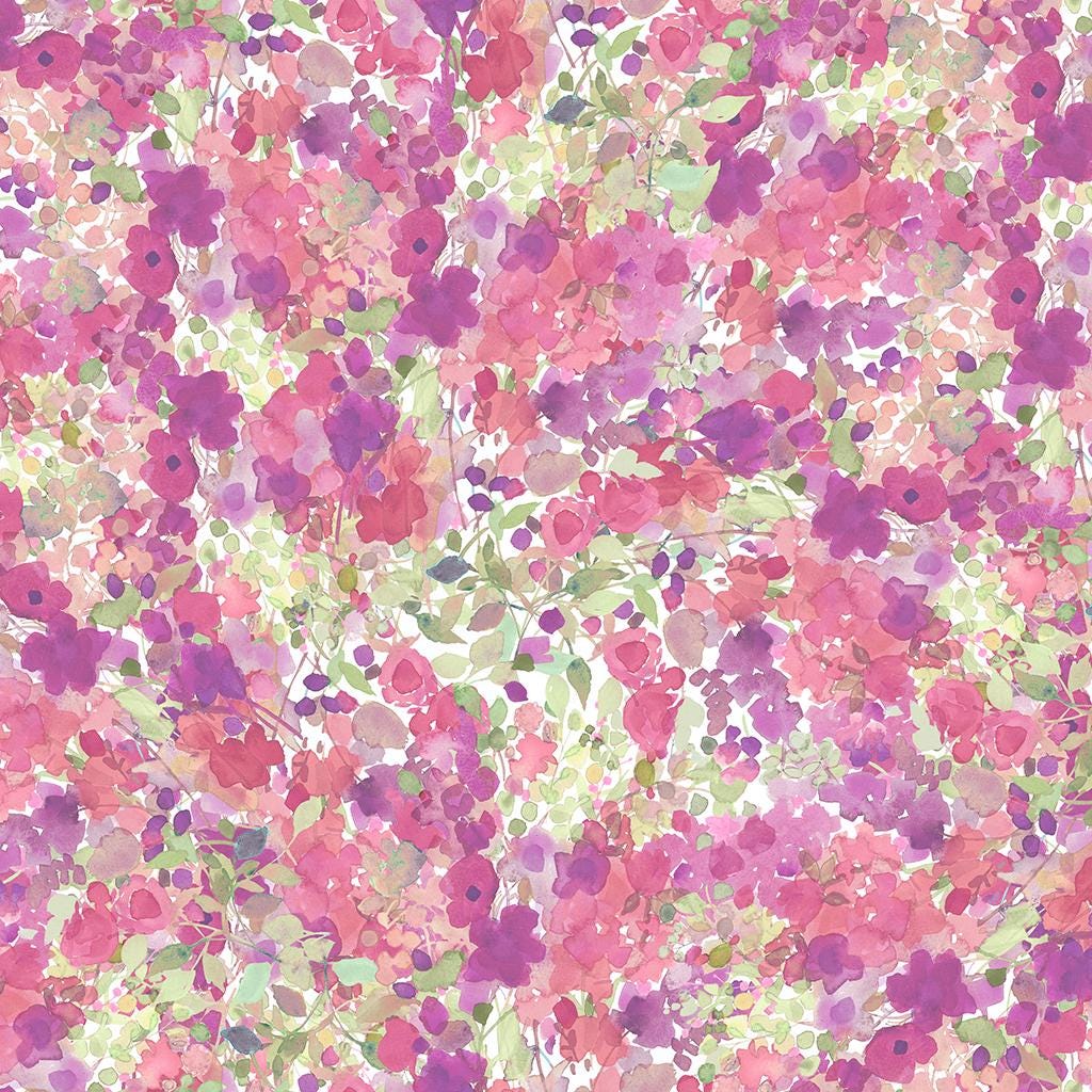 Floral Fabric Squares, 5 inch Stacker, Garden Fresh, Charm Pack, Clothworks, Sue Zipkin