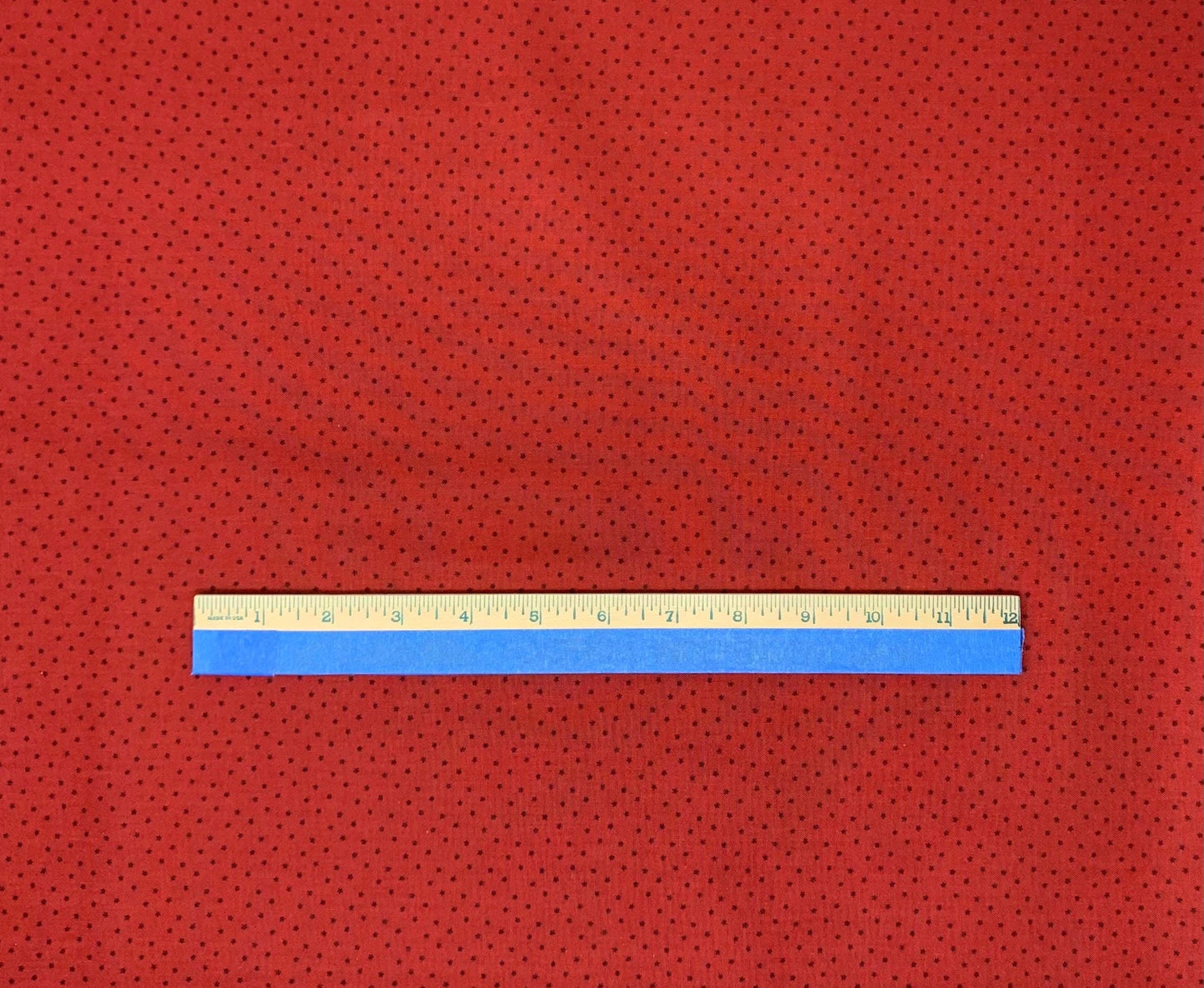 Red Yardage, Sentiments, Dark Red Tiny Stars, Wilmington Prints