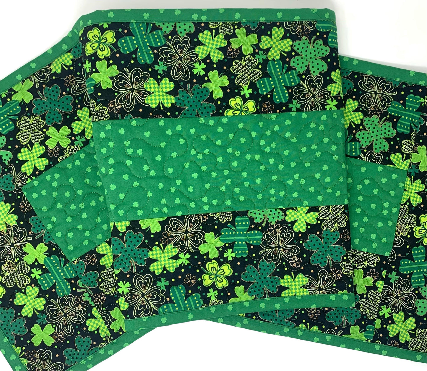 St. Patrick's Day Table Runner quilt.