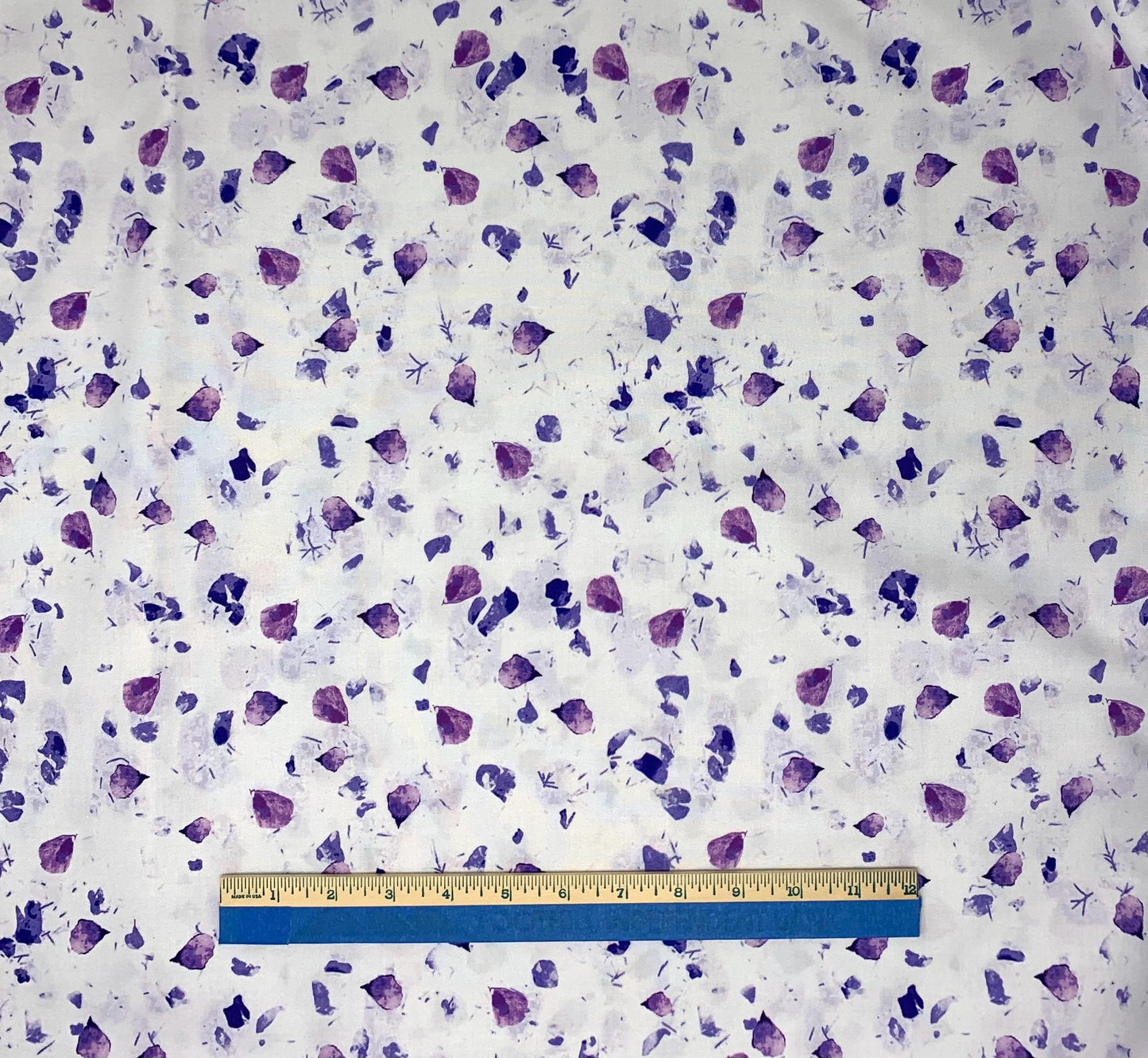 Lilac Petal Floral Yardage, Lilac Potpourri Petals, Purple, Lavender, Benartex