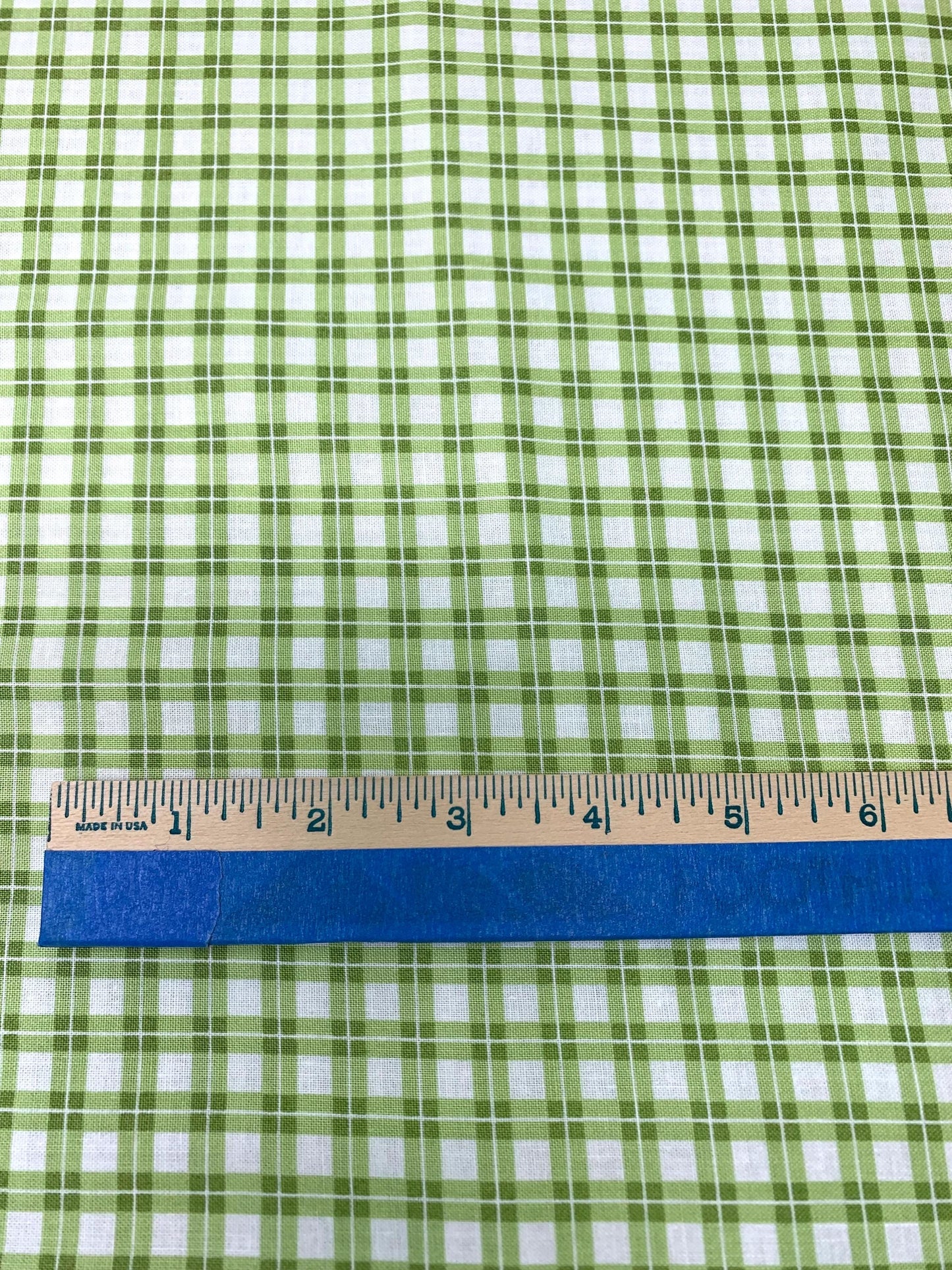 Green White Yardage, Elizabeth, Robert Kaufman, Cotton Fabric Yardage
