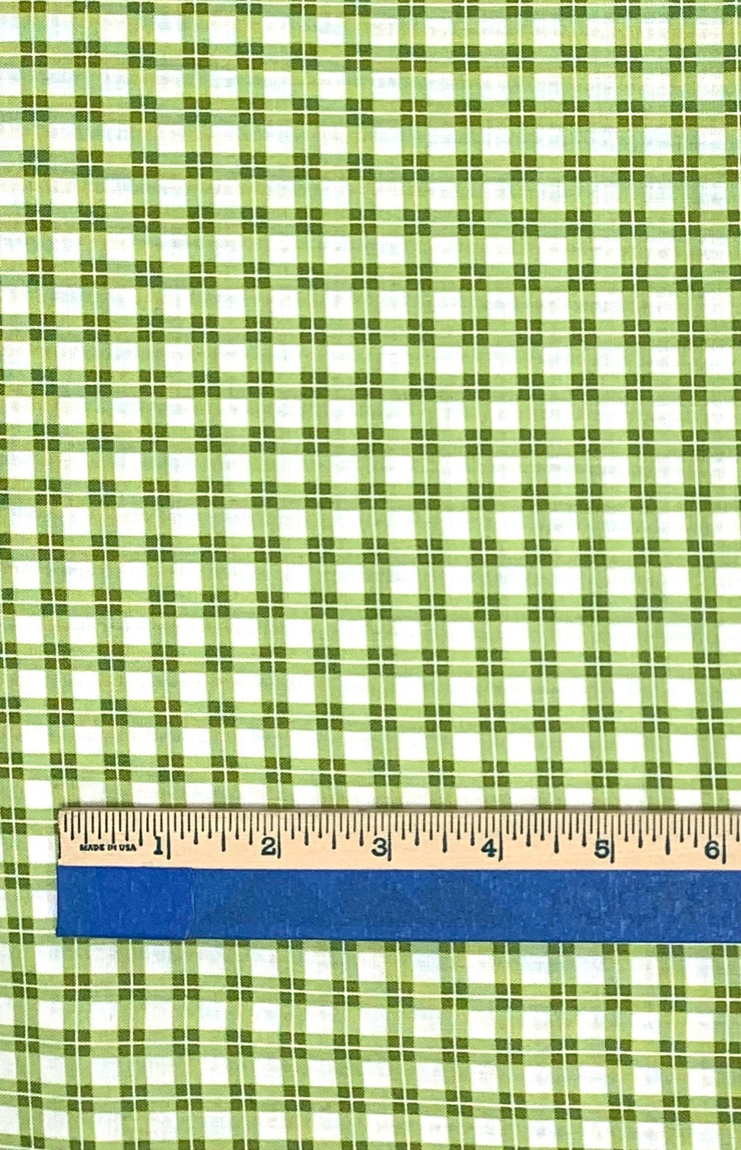 Green White Yardage, Elizabeth, Robert Kaufman, Cotton Fabric Yardage