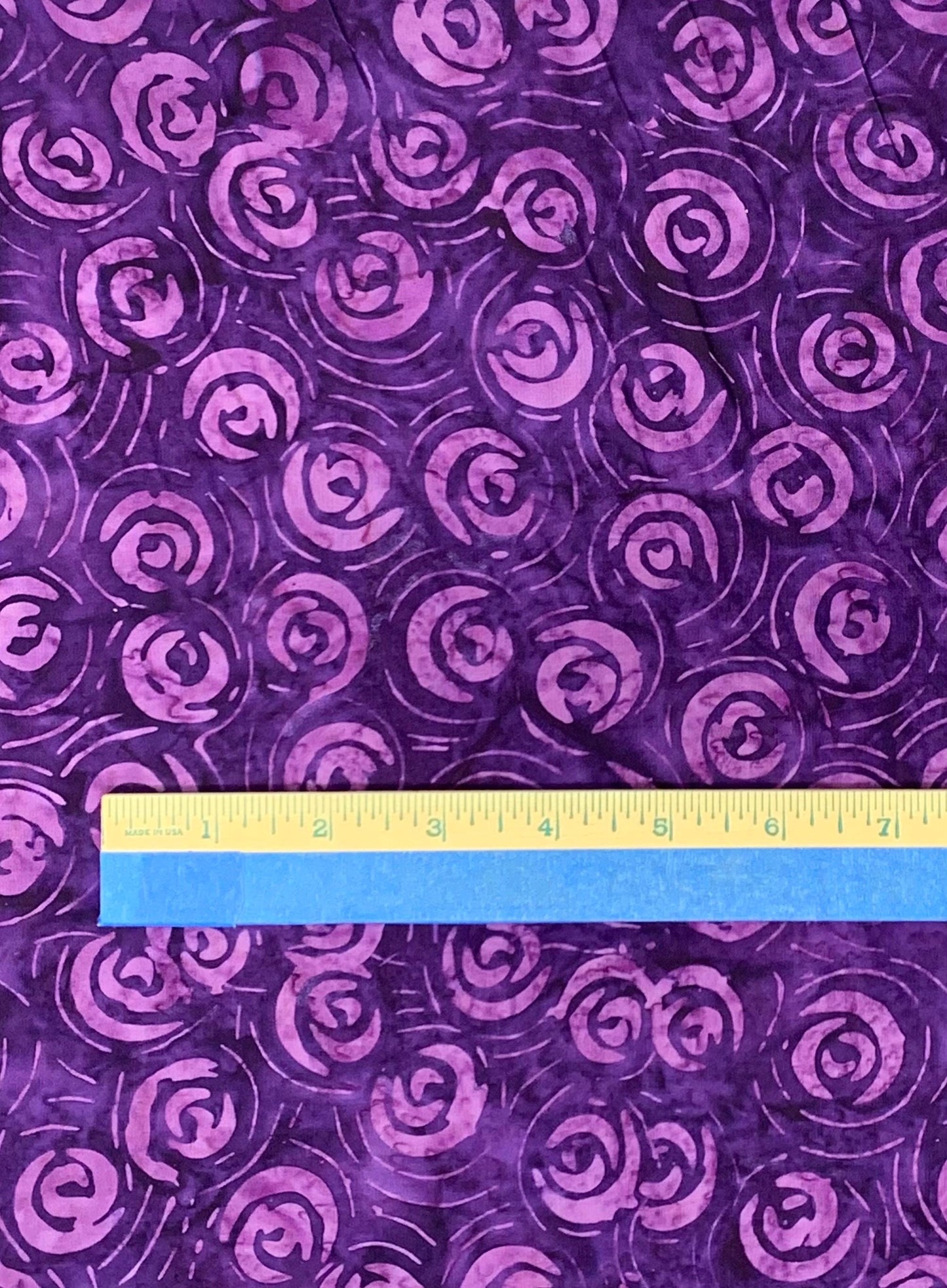Purple Yardage, Purple Rose Buds, Moonshadow Batik, Wilmington Prints