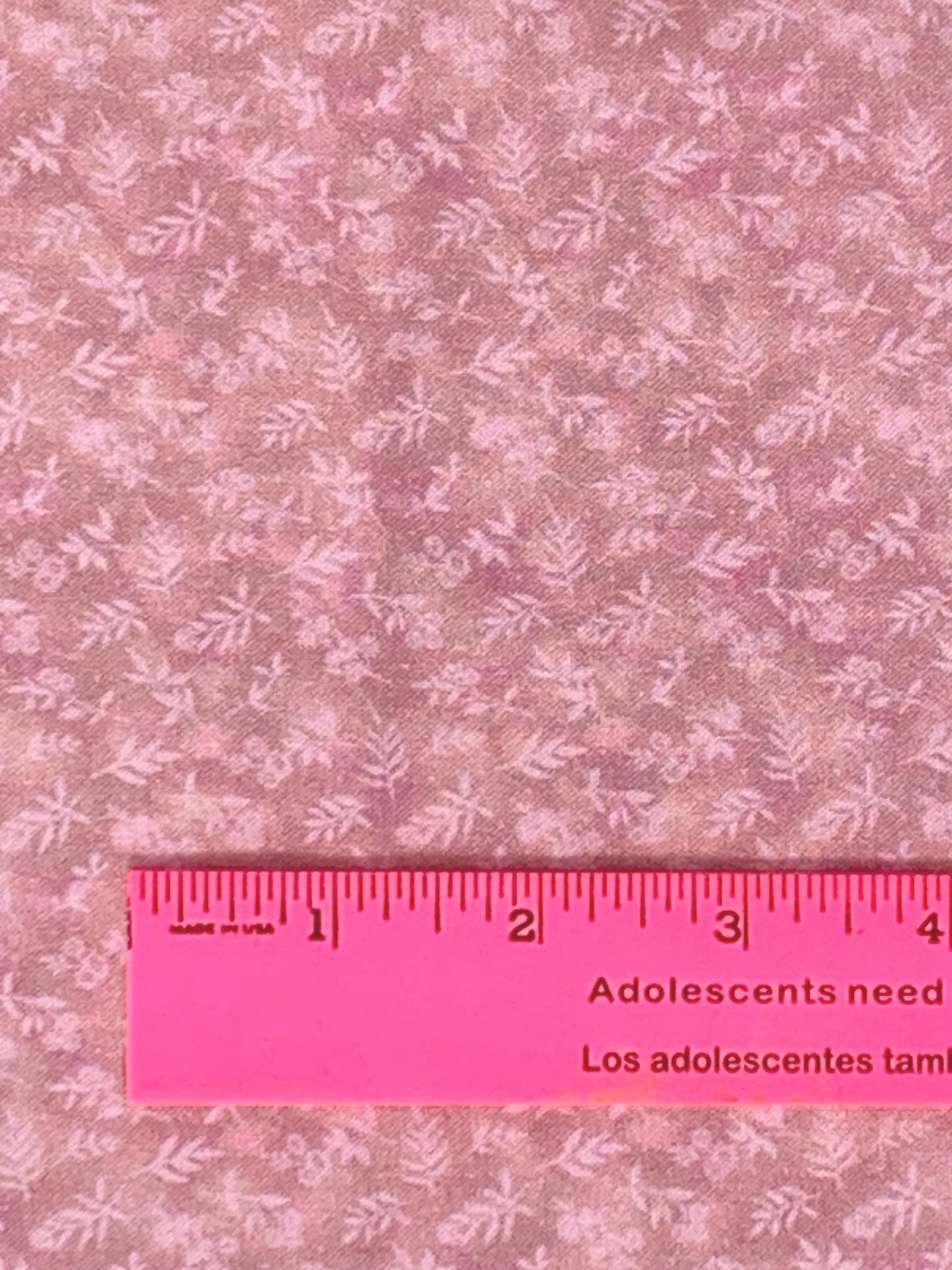 Pink Simple Life Digital Leaves, Clothworks, Pink Fabric yardage