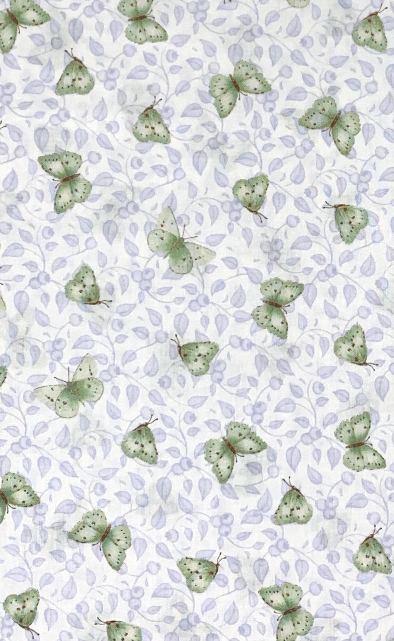 Blue Green Tossed Butterflies, Henry Glass Studios, Green, Blue, Butterfly, Berrylicious