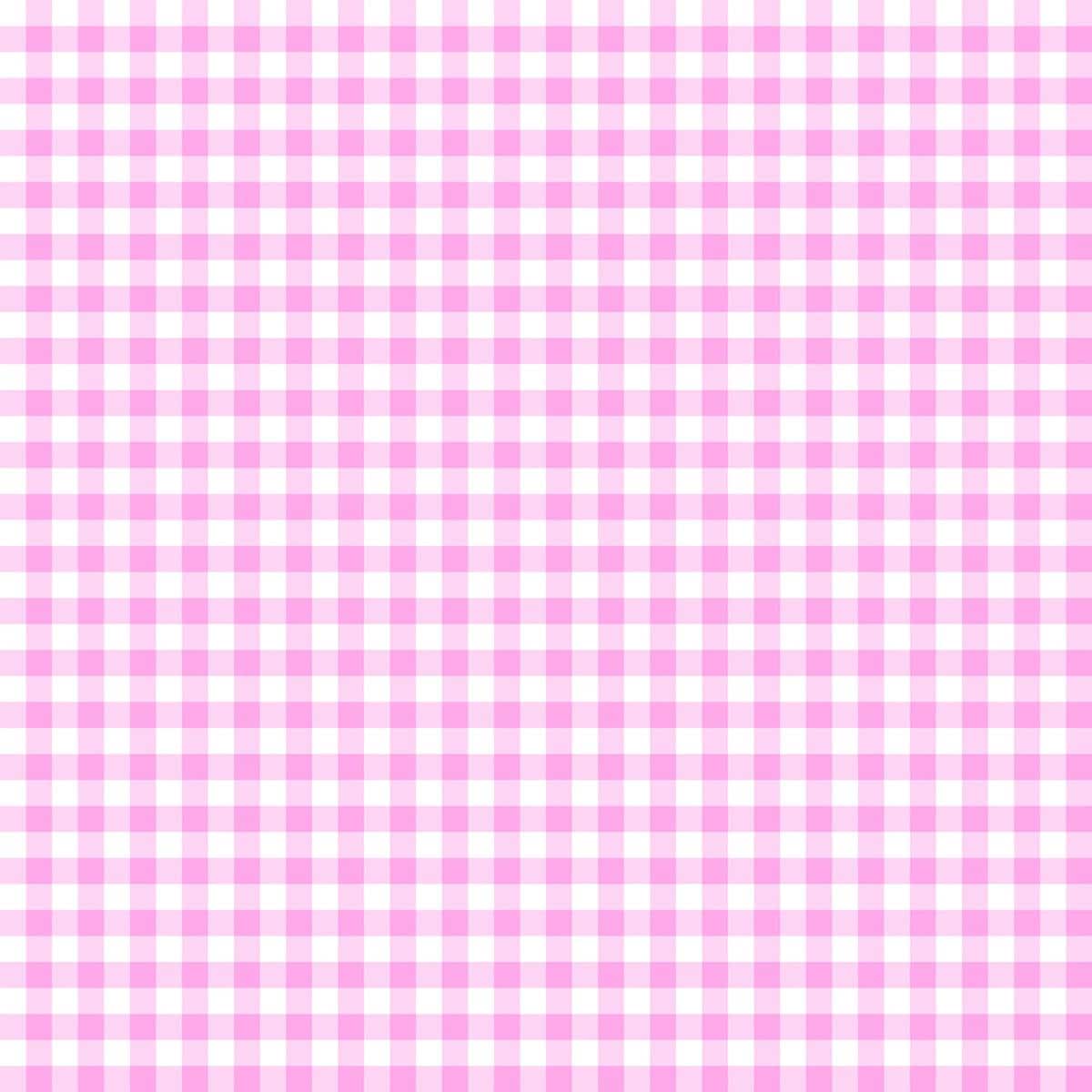 Pink White Gingham Check, Bubble Gum Pink, Wilmington Prints, Pink Cotton Fabric Yardage