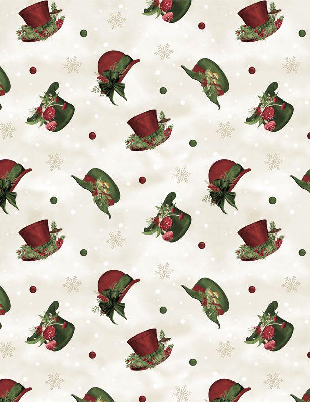 Christmas Winter Fabric Squares, Woodland Snowmen, Wilmington Prints, 5 inches, 42 squares