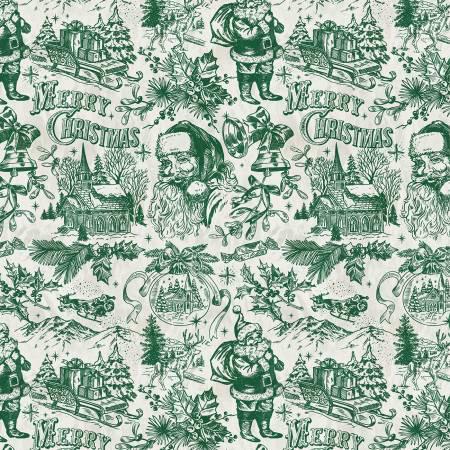 Christmas Fat Quarter Bundle, Jolly Christmas, Windham Fabrics, Red, Green, White