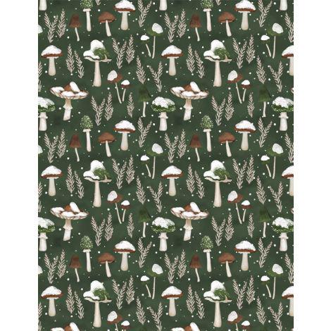 Christmas Winter Fabric Squares, Woodland Snowmen, Wilmington Prints, 5 inches, 42 squares