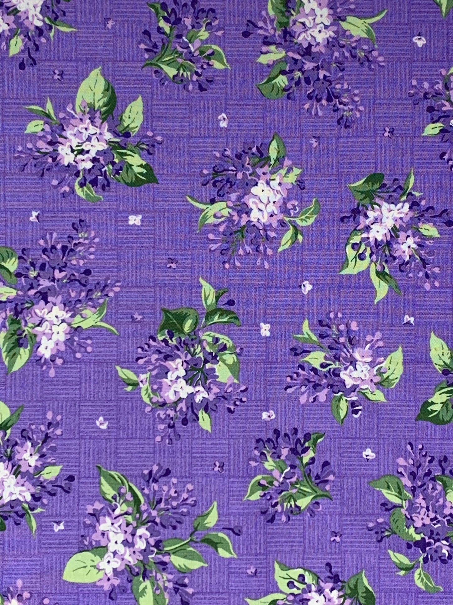 Purple Floral Yardage, Purple Bouquet, Maywood Studio, Fabric Yardage