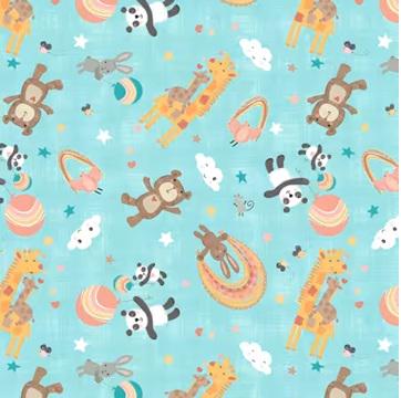 Fabric Squares, Rainbow Dreams, Charm Pack, Pink, Blue, Yellow, Wilmington Prints