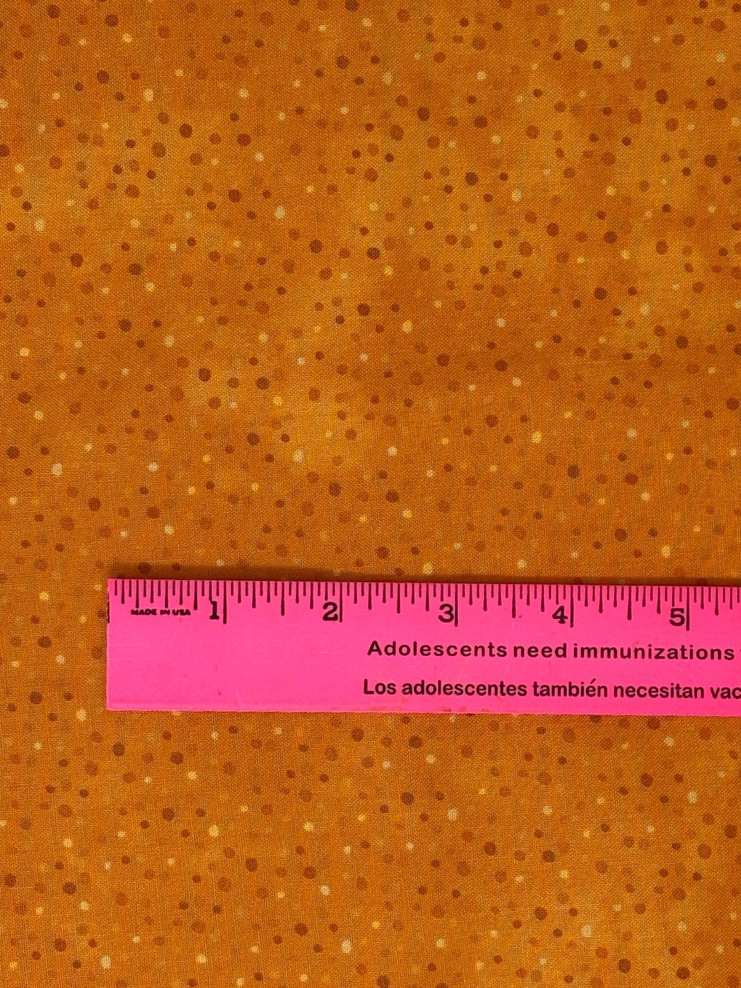 Orange Fabric, Golden Petite Dot, Wilmington Prints, Cotton Yardage