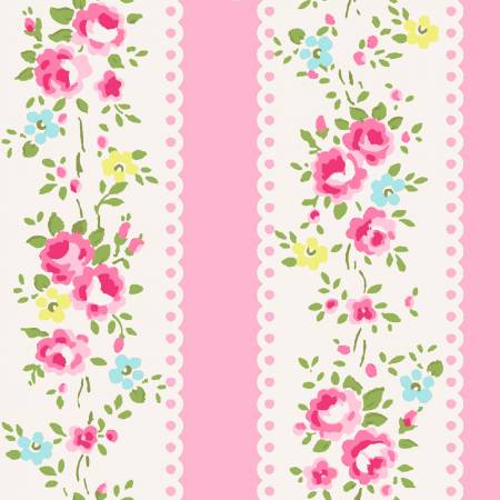 Floral Stripe - Maisie'S Garden by Freckle and Lollie