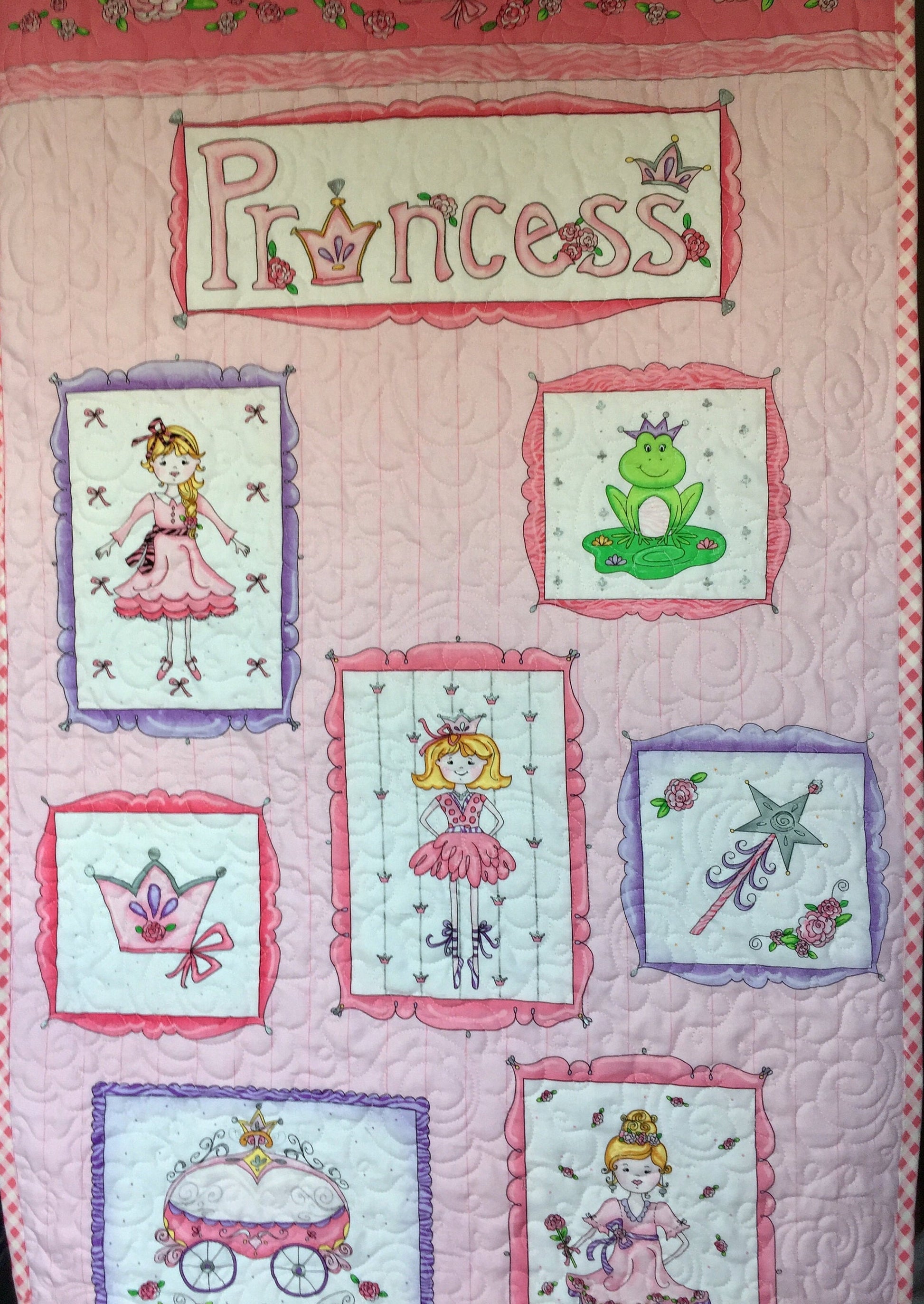Baby Girl Princess and Fairytale Quilt