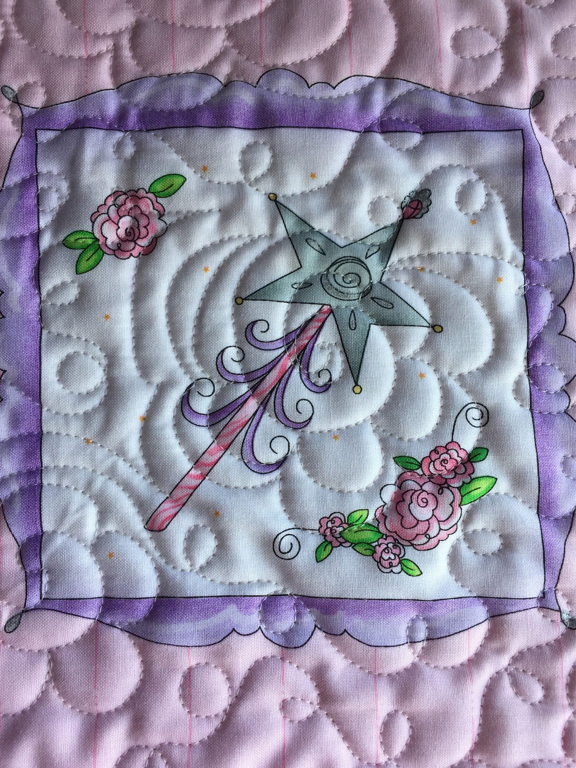 Baby Girl Princess and Fairytale Quilt