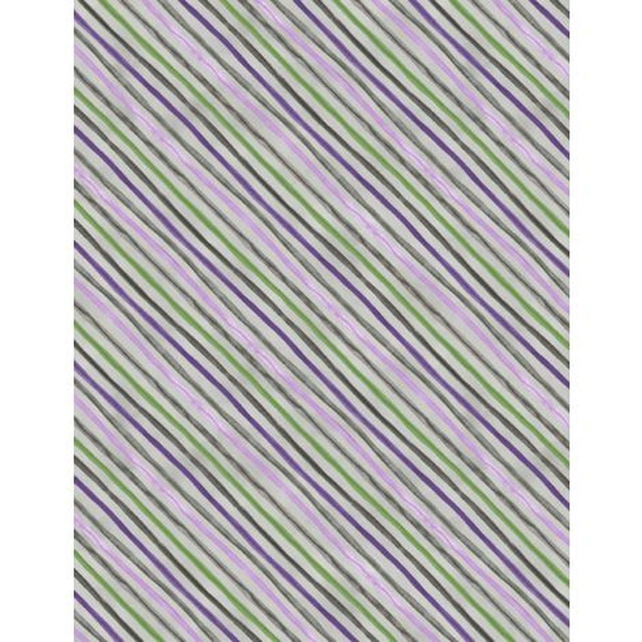Amethyst Magic- Gray Stripes Yardage