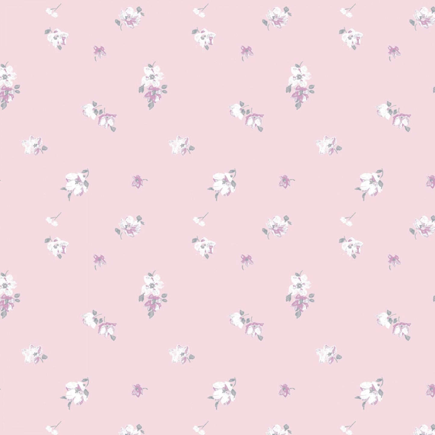 Pink Abbeville -The Grace Collection, Pink Floral Yardage, Laura Ashley, Camelot, White, Gray, Yardage