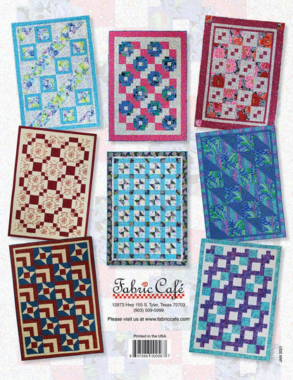 Quilts in a Jiffy Book, 3 Yard Quilt patterns, Lap Size Quilts, Donna Robertson