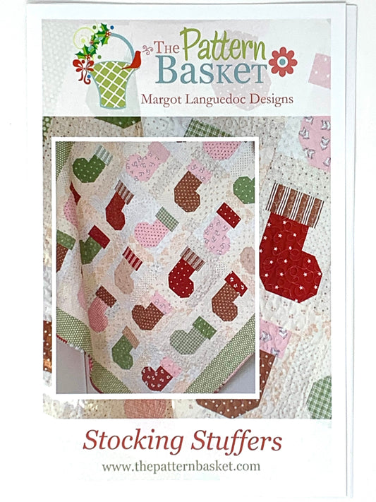 Stocking Stuffers by Margot Languedoc Designs for The Pattern Basket, Quilt Pattern, 10 inch square friendly