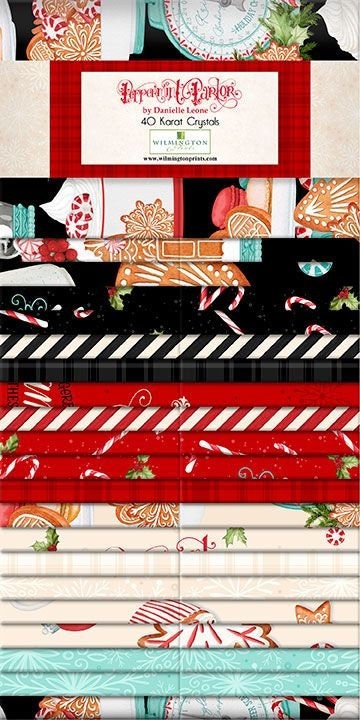Peppermint Parlor - Christmas Fabric 2.5” Fabric Strips