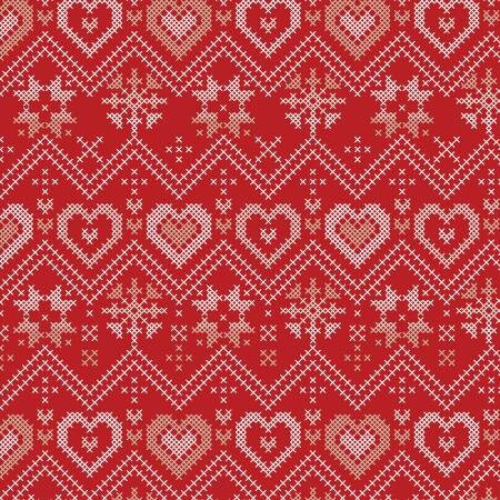 Christmas Fat Quarter Bundle, 5 fat quarters, Cross Stitch Christmas, quilt fabric, red, white, 18" x 22"