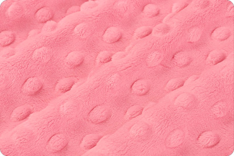 Bubble Gum Cuddle Dimple, Pink, Shannon Fabrics, Minky Yardage
