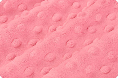 Bubble Gum Cuddle Dimple, Pink, Shannon Fabrics, Minky Yardage