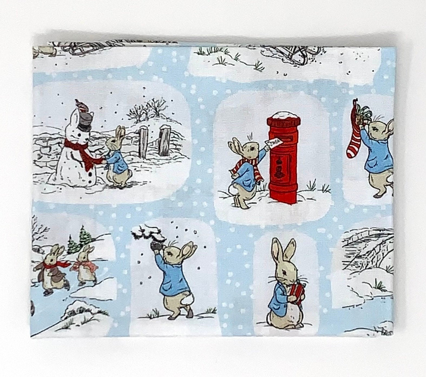 Peter Rabbit Christmas Fat Quarter Bundle, 5 fat quarters, Most Wonderful Time, 18" x 22"