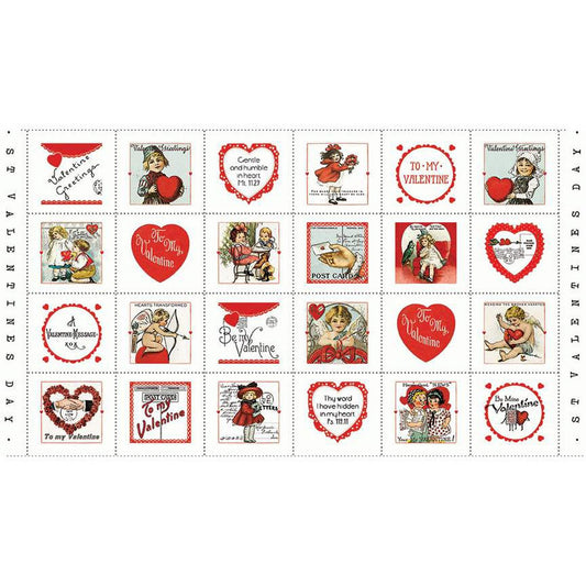 Valentine Panel, Heart Fabric, All My Heart, J. Wecker Frisch