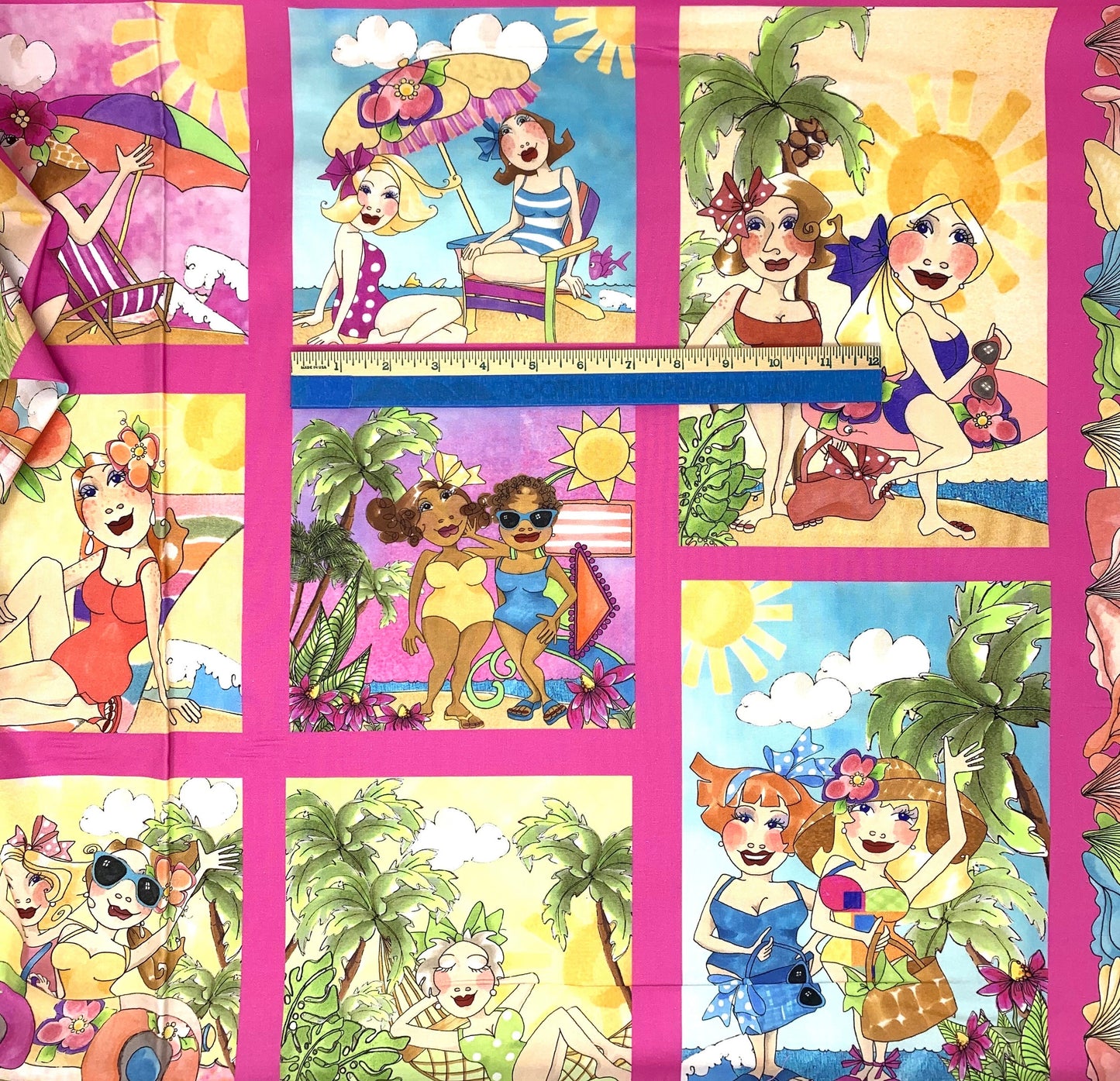 Wanna Beach Fabric Panel, Loralei Designs, 692635