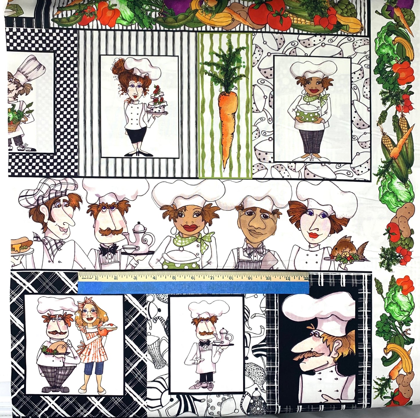Happy Chefs Fabric Panel, Cooks, Cooking, Loralei Designs, 692620