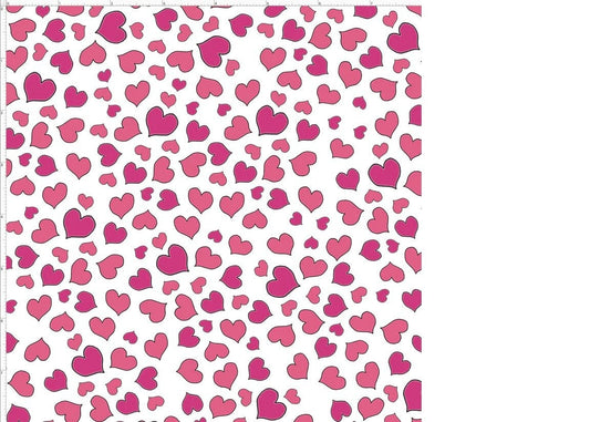 Hearts, Pink, Loralie Designs, Mini Hearts, Yardage, 692266