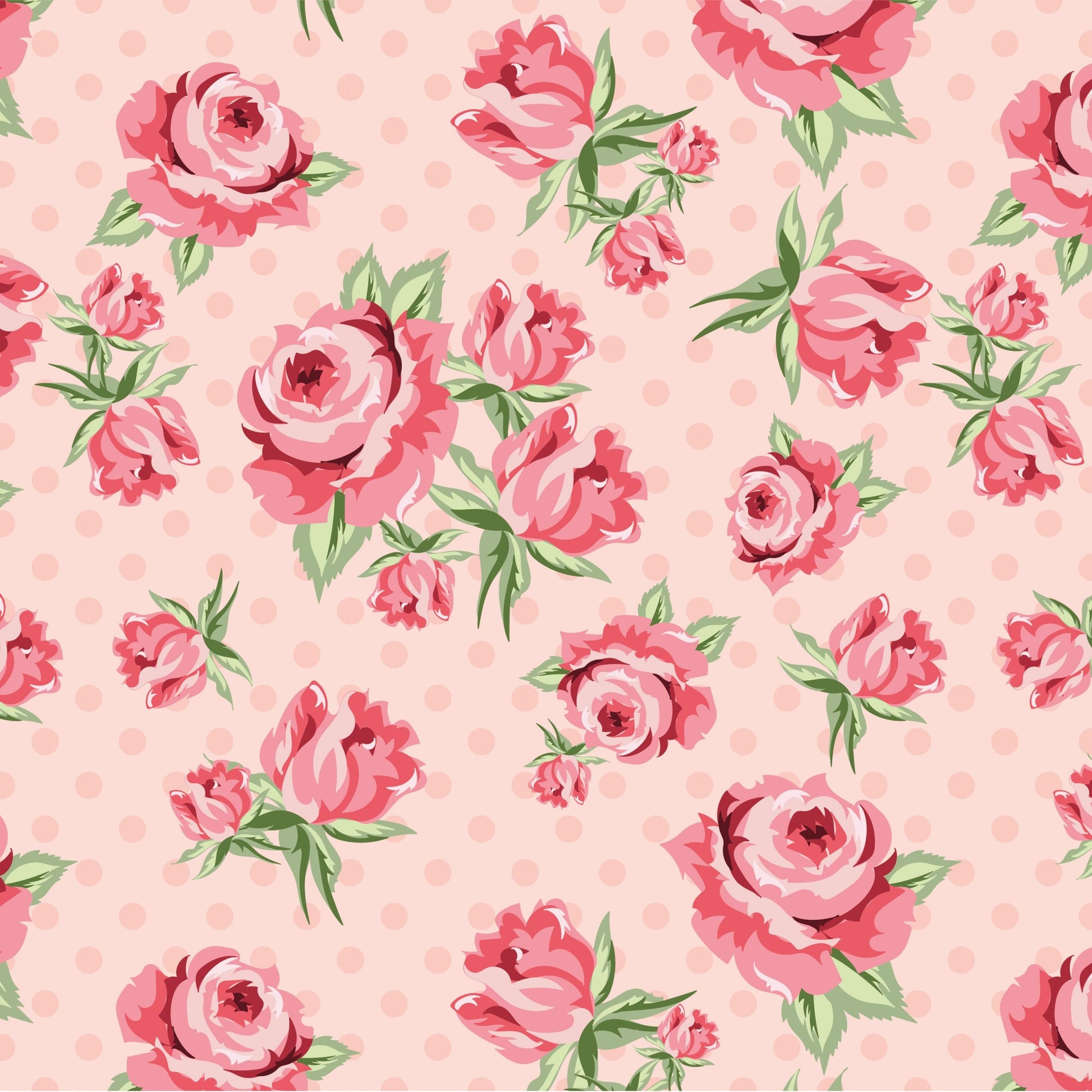 Pink Floral, Prize Roses, Poppie Cotton, Spring, Cotton Yardage