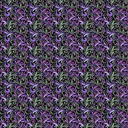 Floral Fabric Squares, Charm Pack, Miss Marguerite, Pink, Purple, Blue, Green, Benartex, 5 inch squares