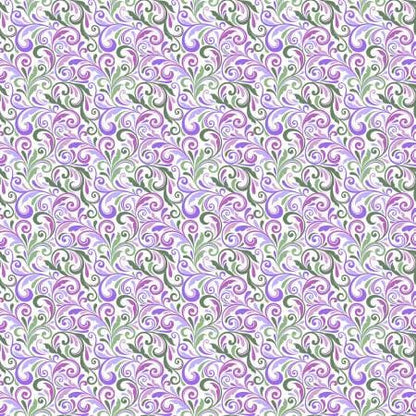 Floral Fabric Squares, Charm Pack, Miss Marguerite, Pink, Purple, Blue, Green, Benartex, 5 inch squares