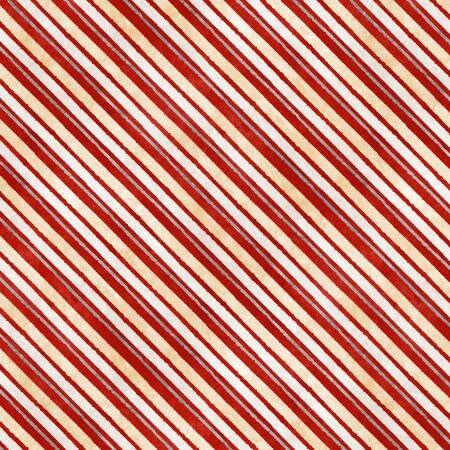 Christmas Fabric Strips: Time for Hot Cocoa, Red & Black Prints