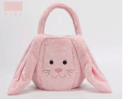 Easter Bunny Basket with name, Custom Personalization, Plush Bunny, Easter Basket Gift, Child’s name