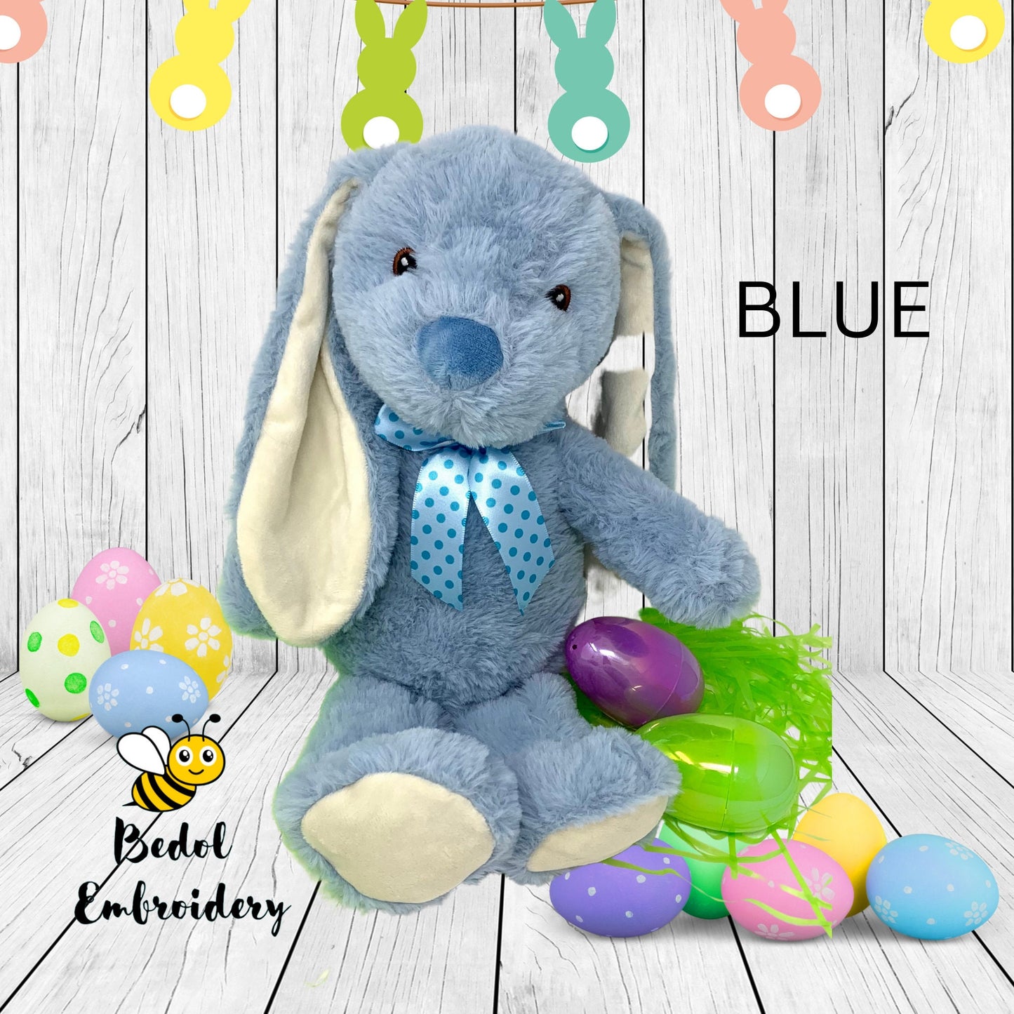 Easter Spring Bunny, Custom Personalization, Plush Bunny, Easter Basket Gift, Child’s name