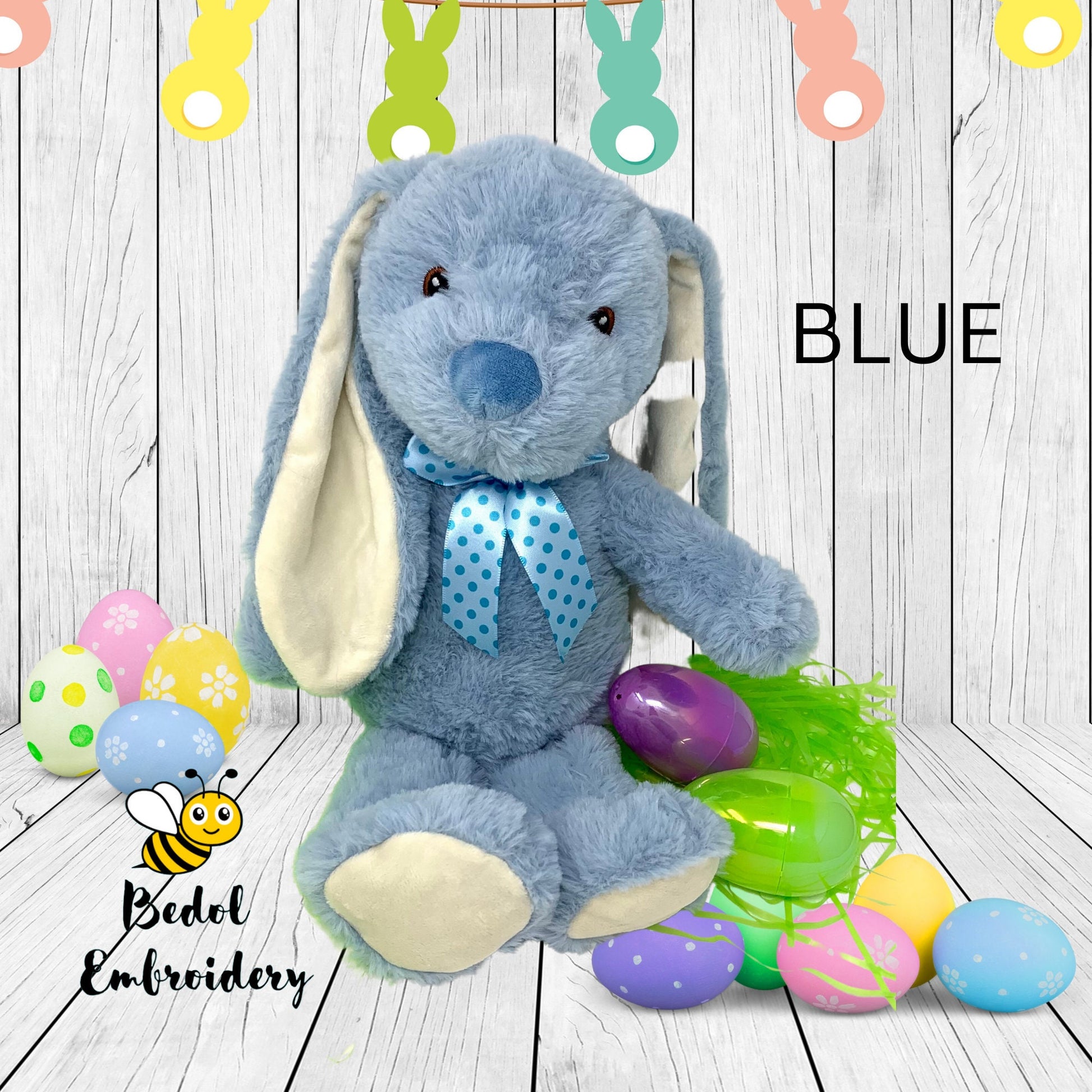 Easter Spring Bunny, Custom Personalization, Plush Bunny, Easter Basket Gift, Child’s name
