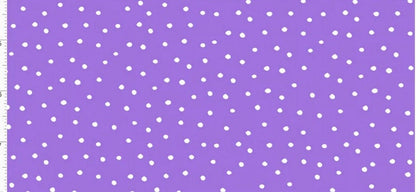 Lilac Dinky Dots, Loralie Desisgns, White Polka Dots, Yardage, 692436