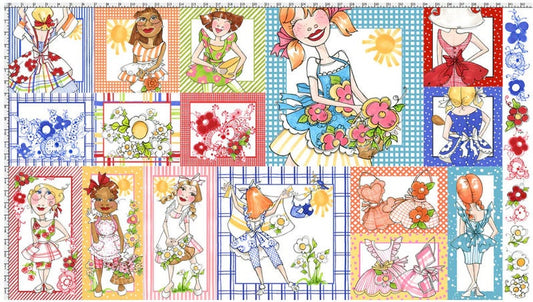 ApronEsque Fabric Panel, Loralei Designs, Vintage Aprons, Flowers, Yardage, 692135