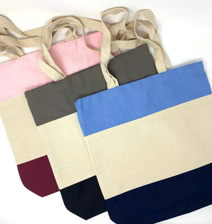 Tote Bag, Personalized, Canvas Tote, Beach Bag, Grocery Bag, Embroidered Initial