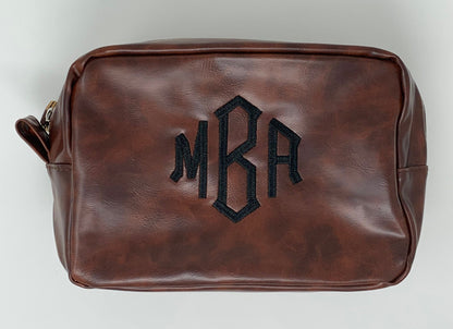 Personalized Men’s Toiletry Bag, Custom Monogram, Shaving Bag, Travel Kit, Personalized Gift, Embroidered Gift, Father’s Day, Graduation