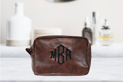 Personalized Men’s Toiletry Bag, Custom Monogram, Shaving Bag, Travel Kit, Personalized Gift, Embroidered Gift, Father’s Day, Graduation