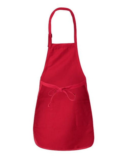 Christmas Gingerbread Apron, Red Apron, Embroidered, Personalized, Kitchen Apron
